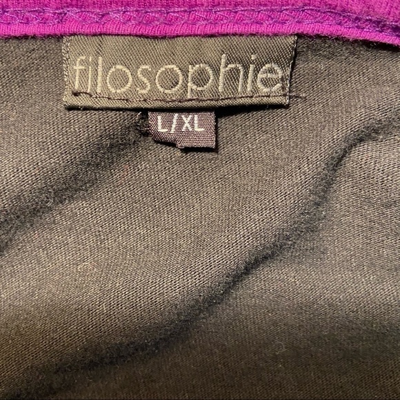 FILOSOPHIE knit tunic dress. Great colorful fun with leggings or as a mini. - Picture 5 of 5